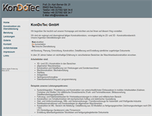 Tablet Screenshot of kondotec.de